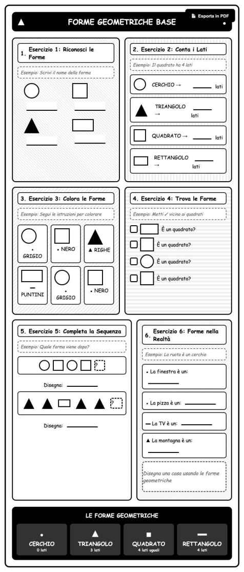Scheda Forme geometriche