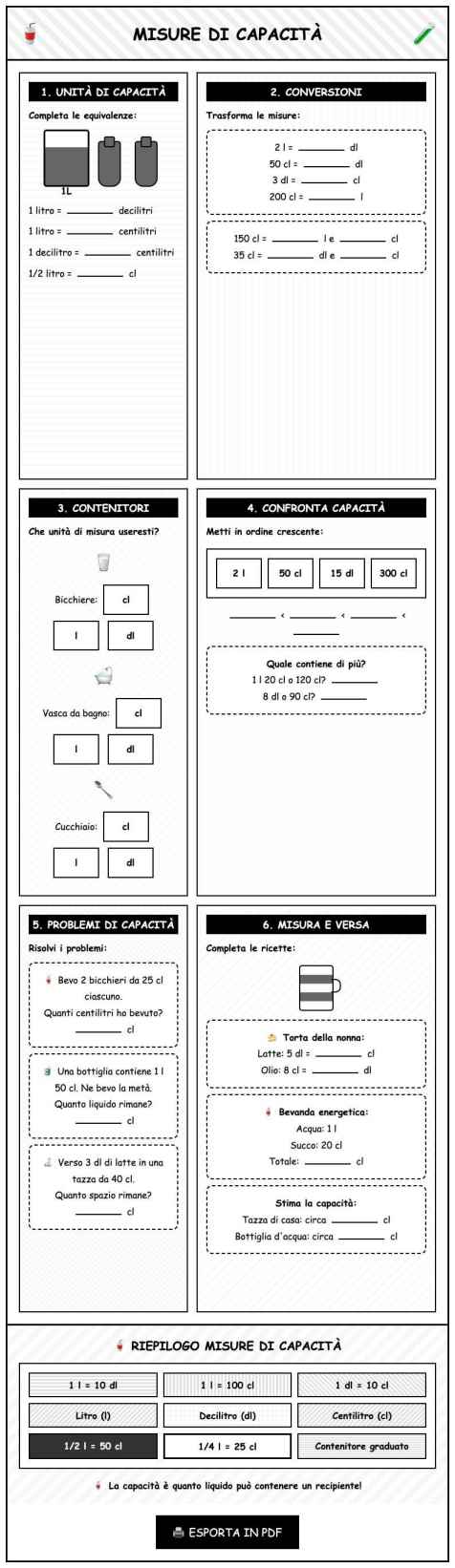 Scheda Misure capacita