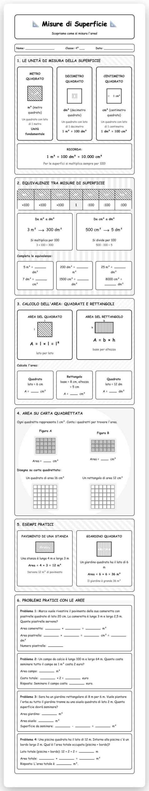 Scheda Misure superficie